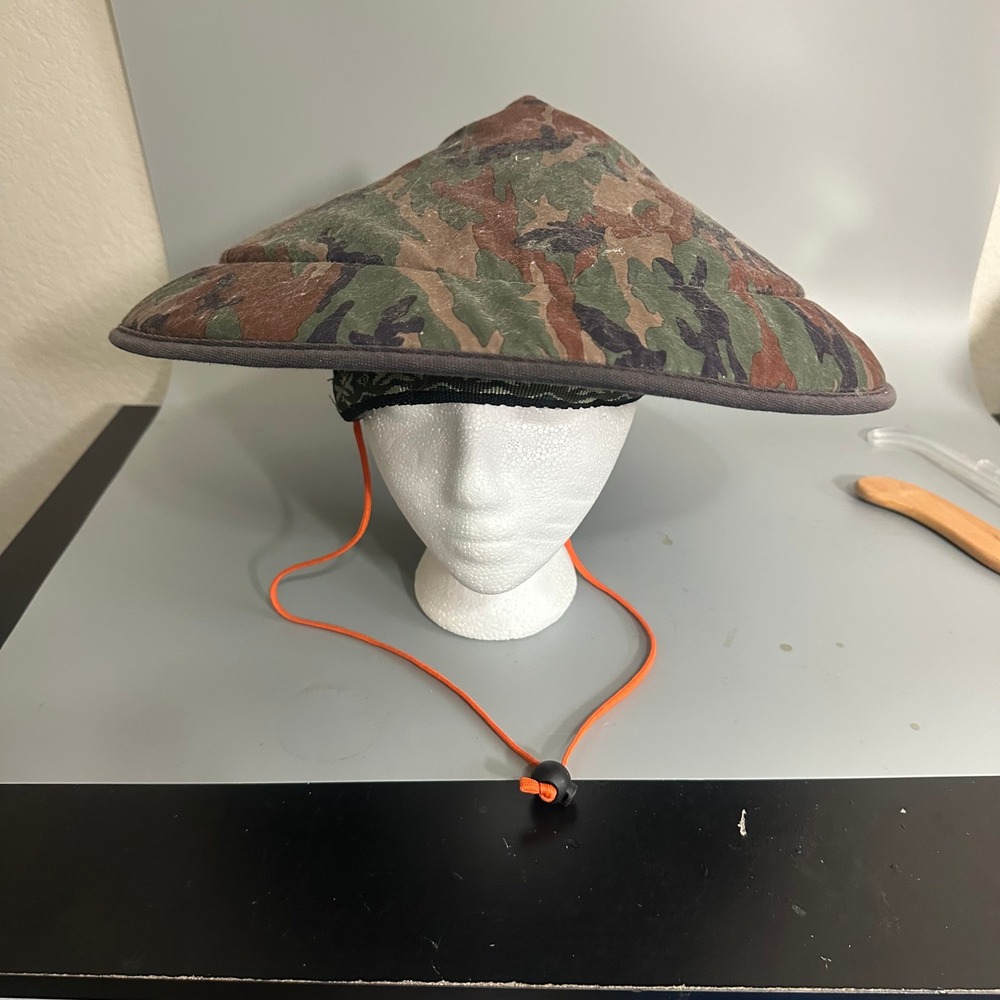 Kavu Chillba Hat Tiger Stripe Camo Sun Hat Made in USA Nylon One Size